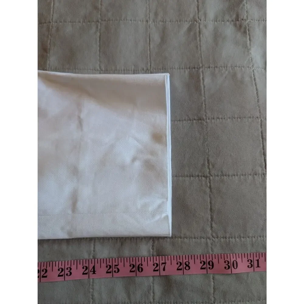 Tory Burch Women's White Cropped Pants Stretch Cotton Tailored Size 14